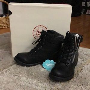 Girl Black Combat boots